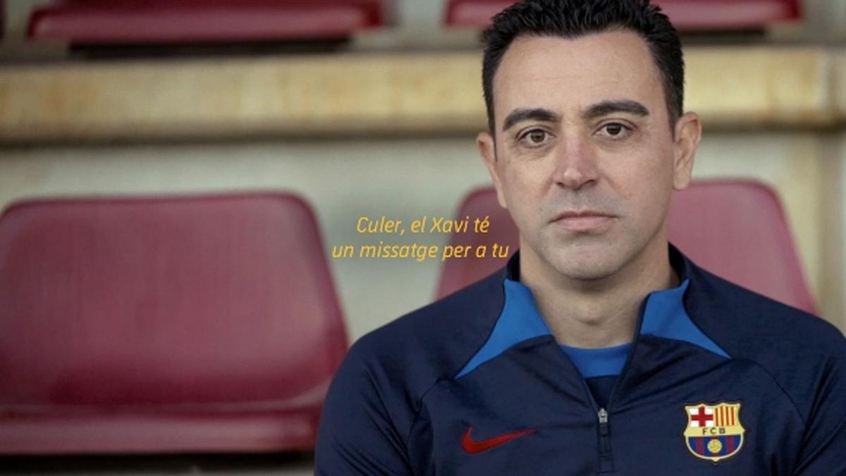 "Tú eres el Barça", el video de Xavi dirigido a todos los culés