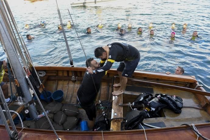 21-09-19 DEPORTES. BAHIA DEL PUERTO. LAS PALMAS DE GRAN CANARIA. Vela latina. Desempate Guanche-Tomás Morales por el título del Campeonato. Fotos: Juan Castro.  | 21/09/2019 | Fotógrafo: Juan Carlos Castro