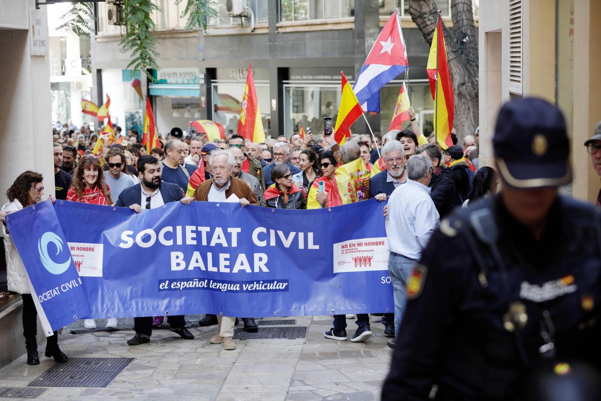 Erneuter Protest auf Mallorca gegen die Amnestie für Separatisten