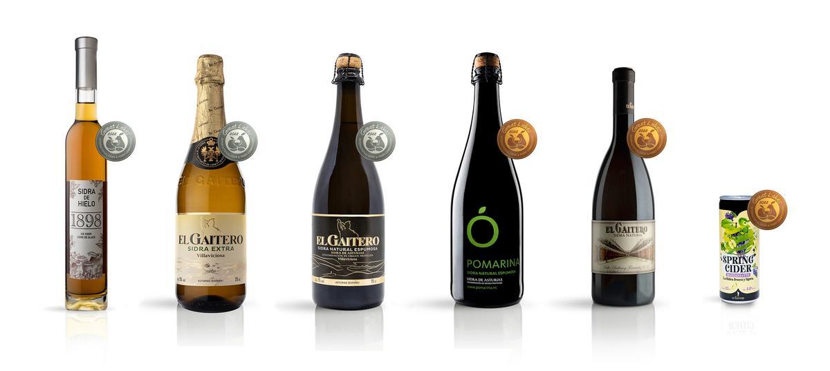 Las sidras premiadas.
