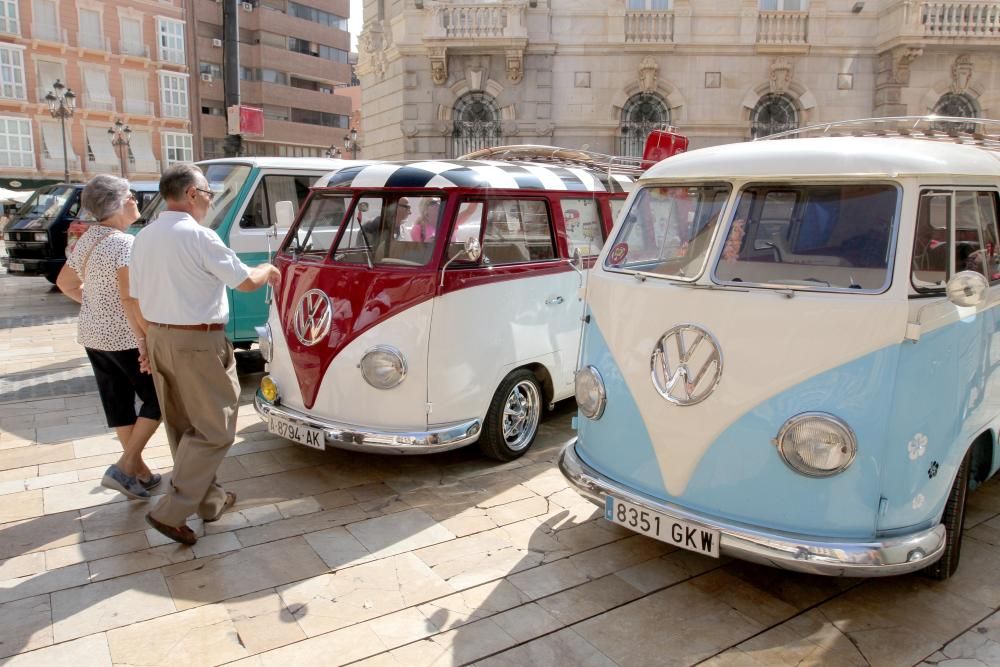 Concentración de coches clásicos de volkswagen en