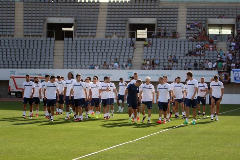 Entrenamiento de puertas abiertas del Málaga CF