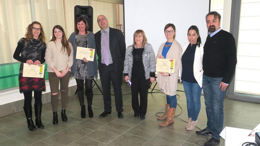 Els premiats amb les autoritats