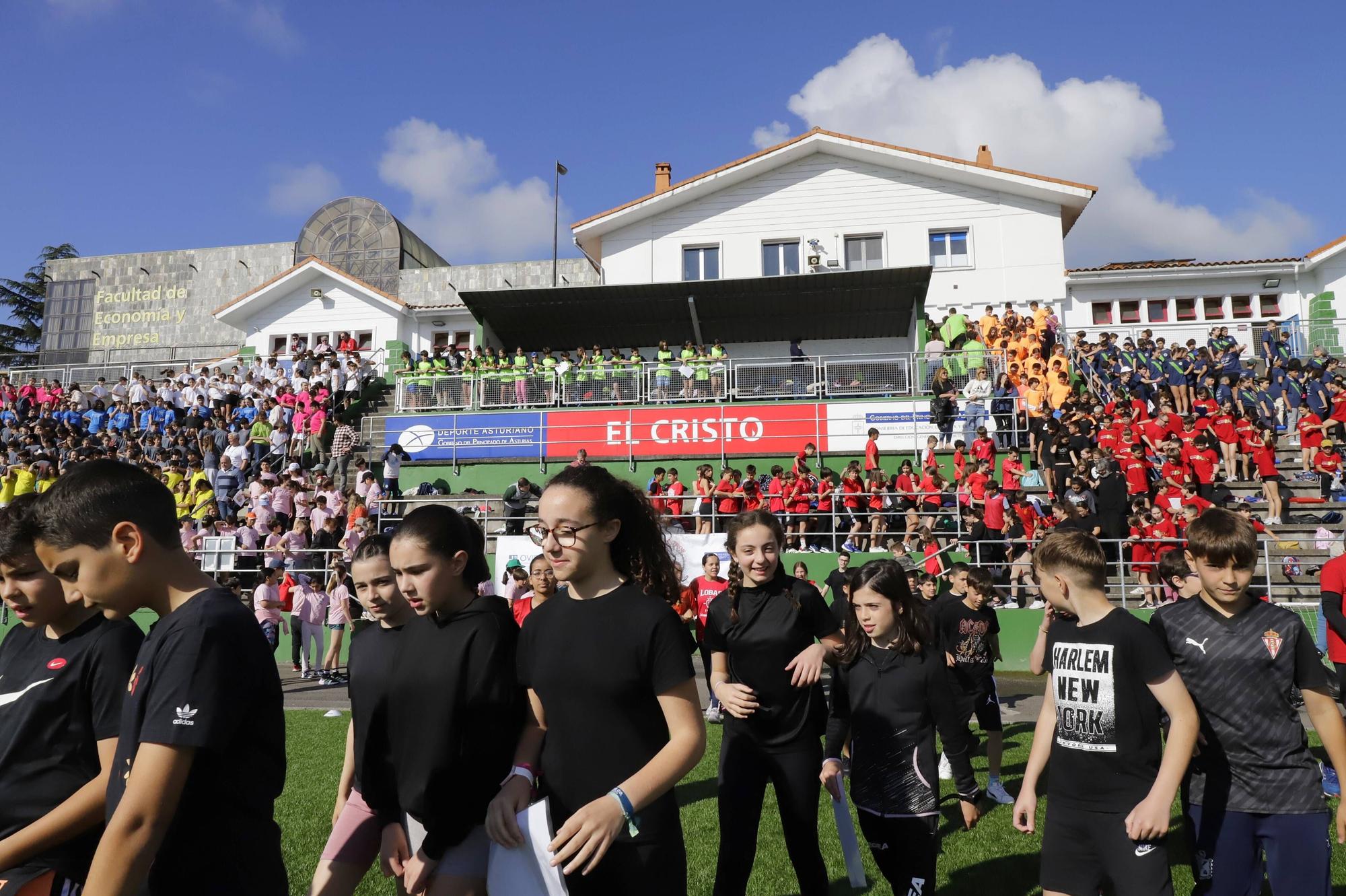 X edición de la olimpiada escolar en las instalaciones deportivas del Cristo, en Oviedo.