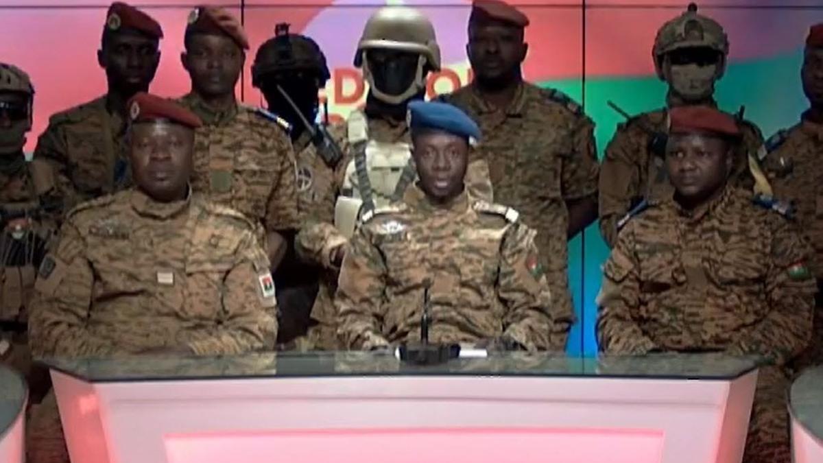 Anuncio del golpe de Estado en Burkina Faso el 24 de enero de 2022.