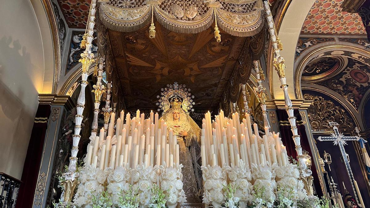 La Virgen de los Ángeles, en la capilla de Nuestra Señora de los Ángeles