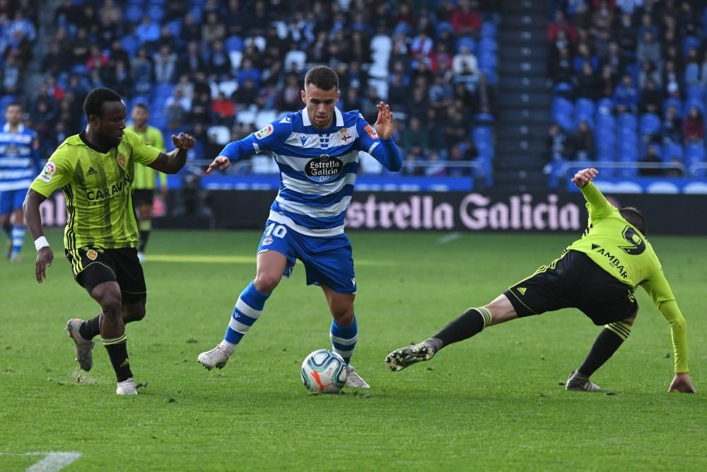 El Dépor cae 1-3 ante el Zaragoza