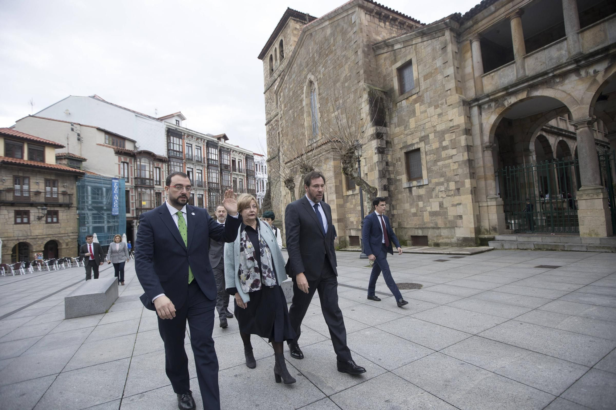 EN IMÁGENES: Así ha sido la visita a Avilés de Óscar Puente, ministro de Transportes y Movilidad Sostenible