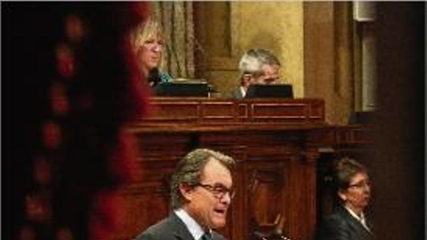 Artur Mas durant la seva intervenció.