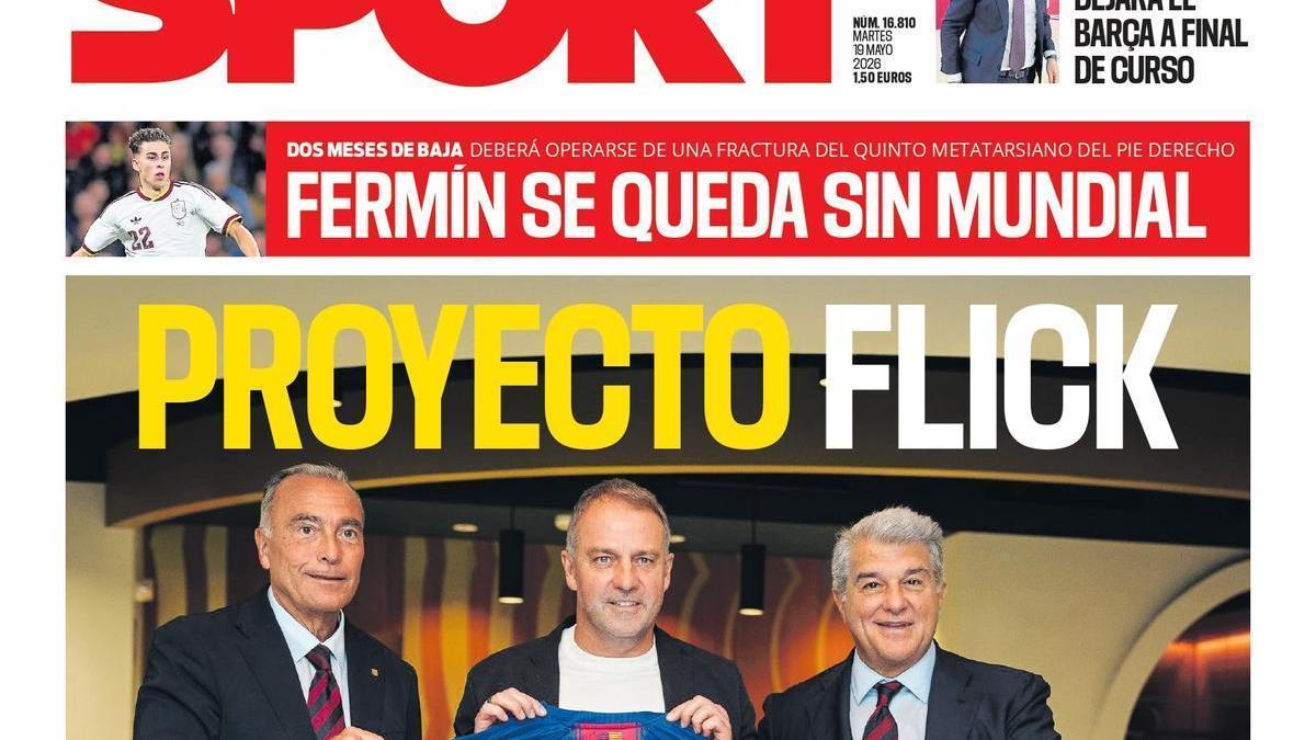 Esta es la portada de SPORT de hoy martes, 19 de mayo de 2026