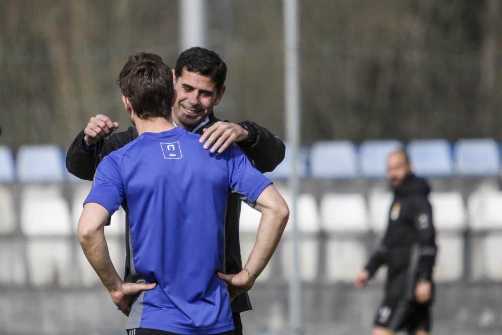 Entrenamiento del Real Oviedo en El Requexón