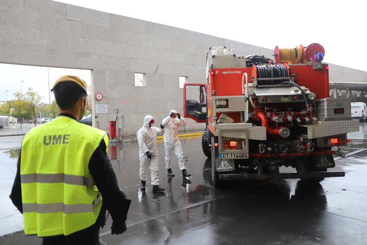 Efectivos de la Unidad Militar de Emergencias ya están desplegados en la capital