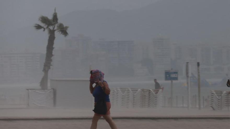 Viento intenso en muy poco tiempo en la playa de San Juan