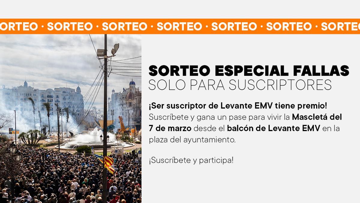 Sorteo para asistir al balcón de Levante EMV