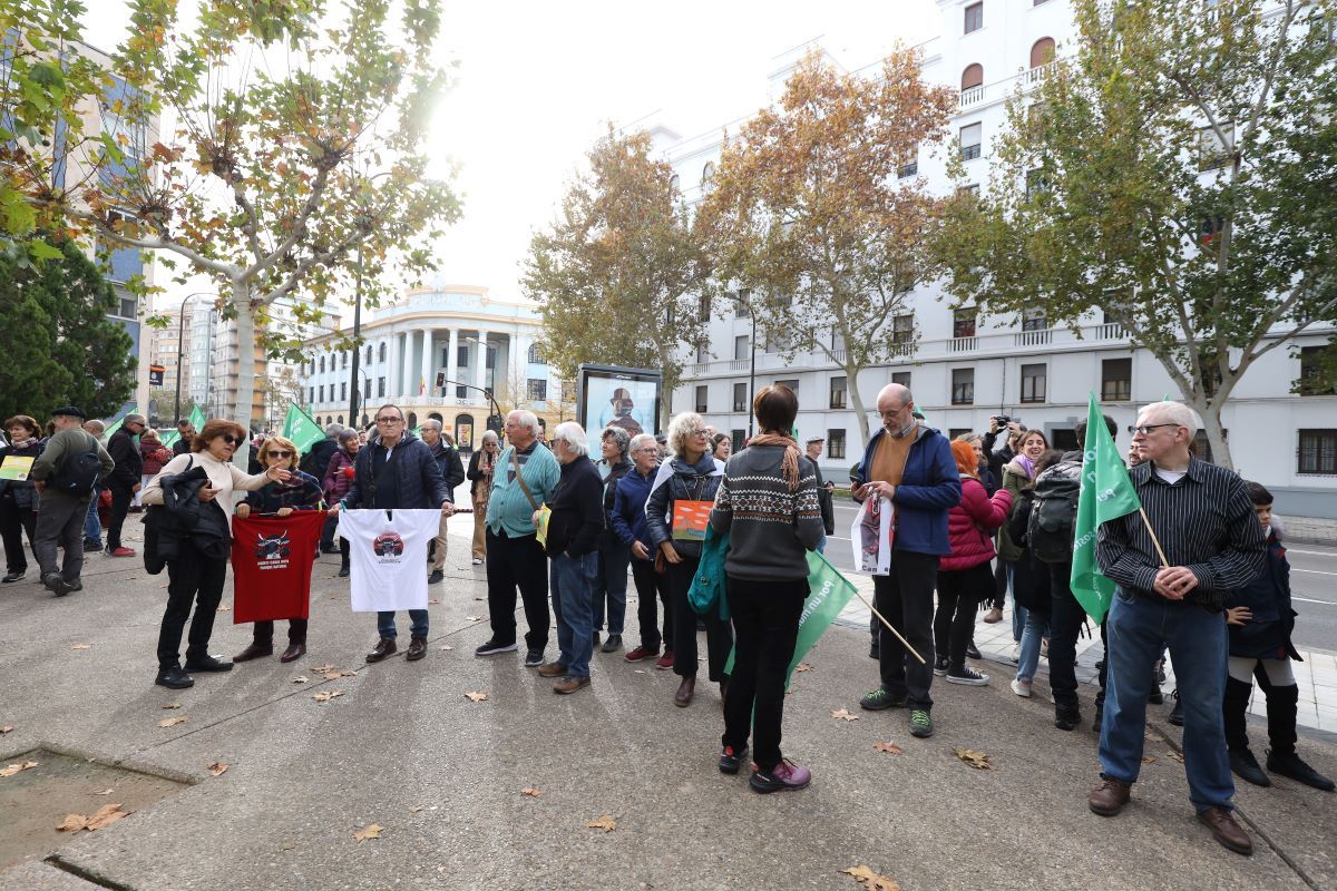 Cadena humana en Zaragoza por la defensa de Canal Roya