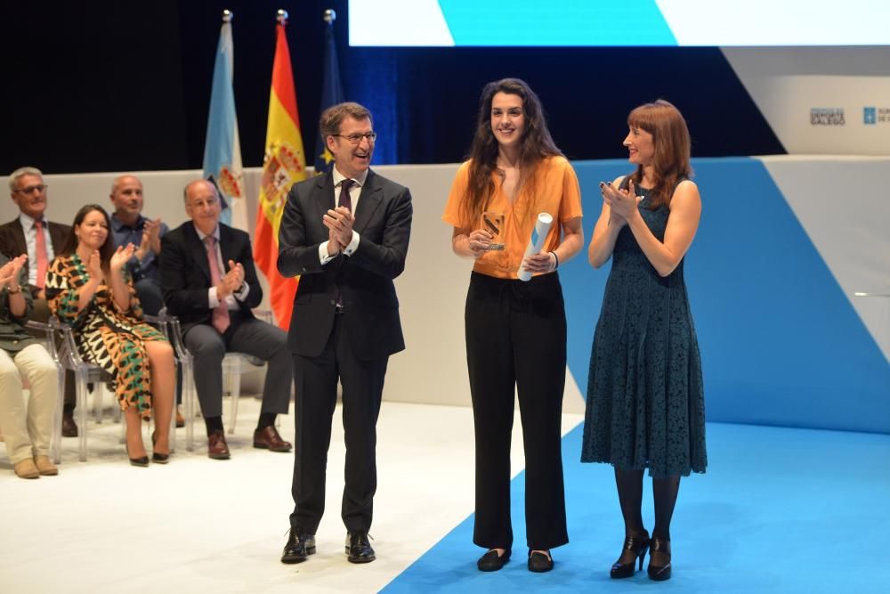 Los premiados, durante la gala // Gustavo Santos