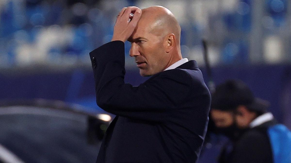 Zinedine Zidane durante su última etapa en el Real Madrid