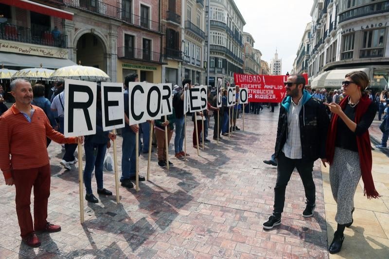 Manifestación del Primero de Mayo en Málaga
