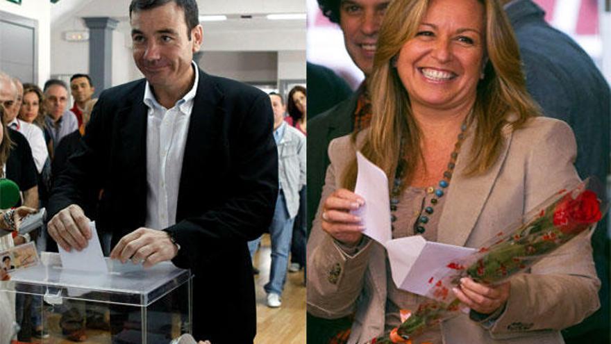 Jiménez y Gómez piden el voto a los militantes para ganar a Aguirre en 2011