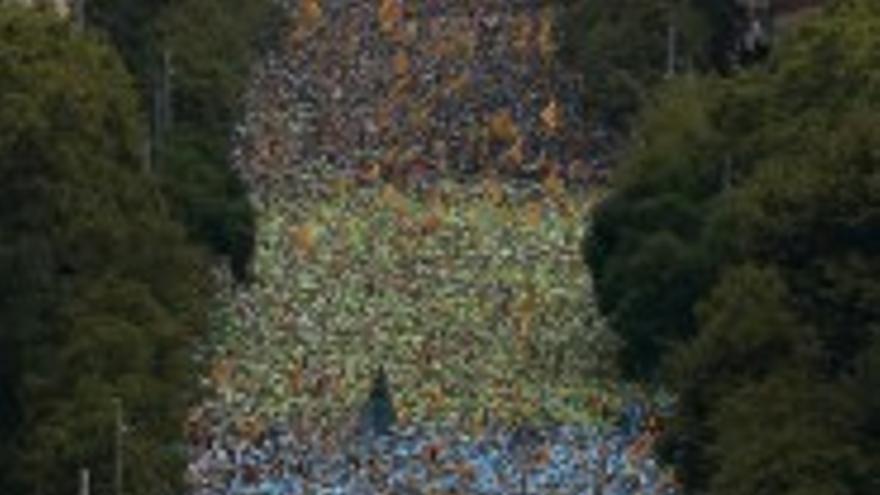 Cataluña celebra la Diada en plena campaña electoral