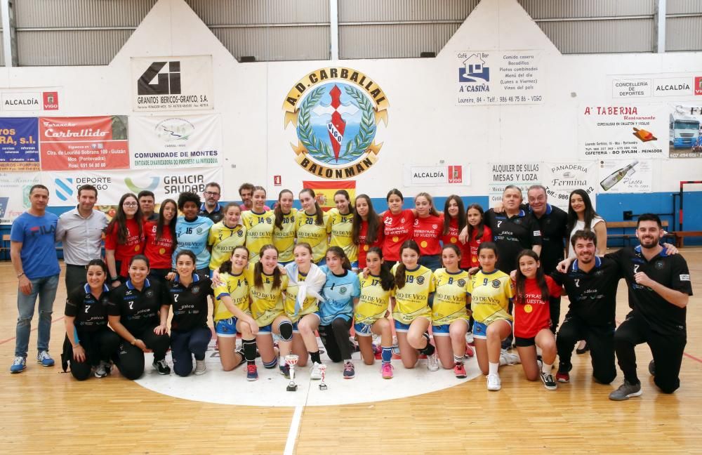 Las viguesas derrotaron al Oviedo BF y acceden a la fase final en la que lucharán los ocho mejores equipos infantiles de España.