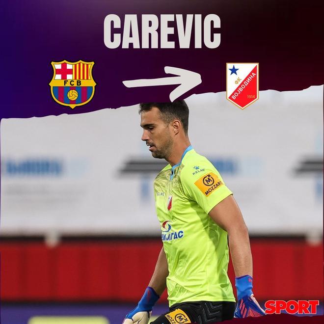 18.06.2022: Carevic - Acuerdo entre el Barça y el Vojvodina para el traspaso del jugador. El equipo azulgrana se reserva una opción de recompra