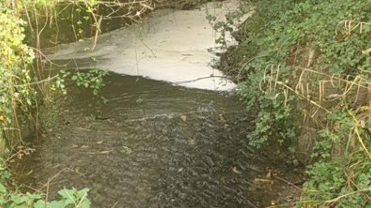 Vertido al río Maior en Lubre.