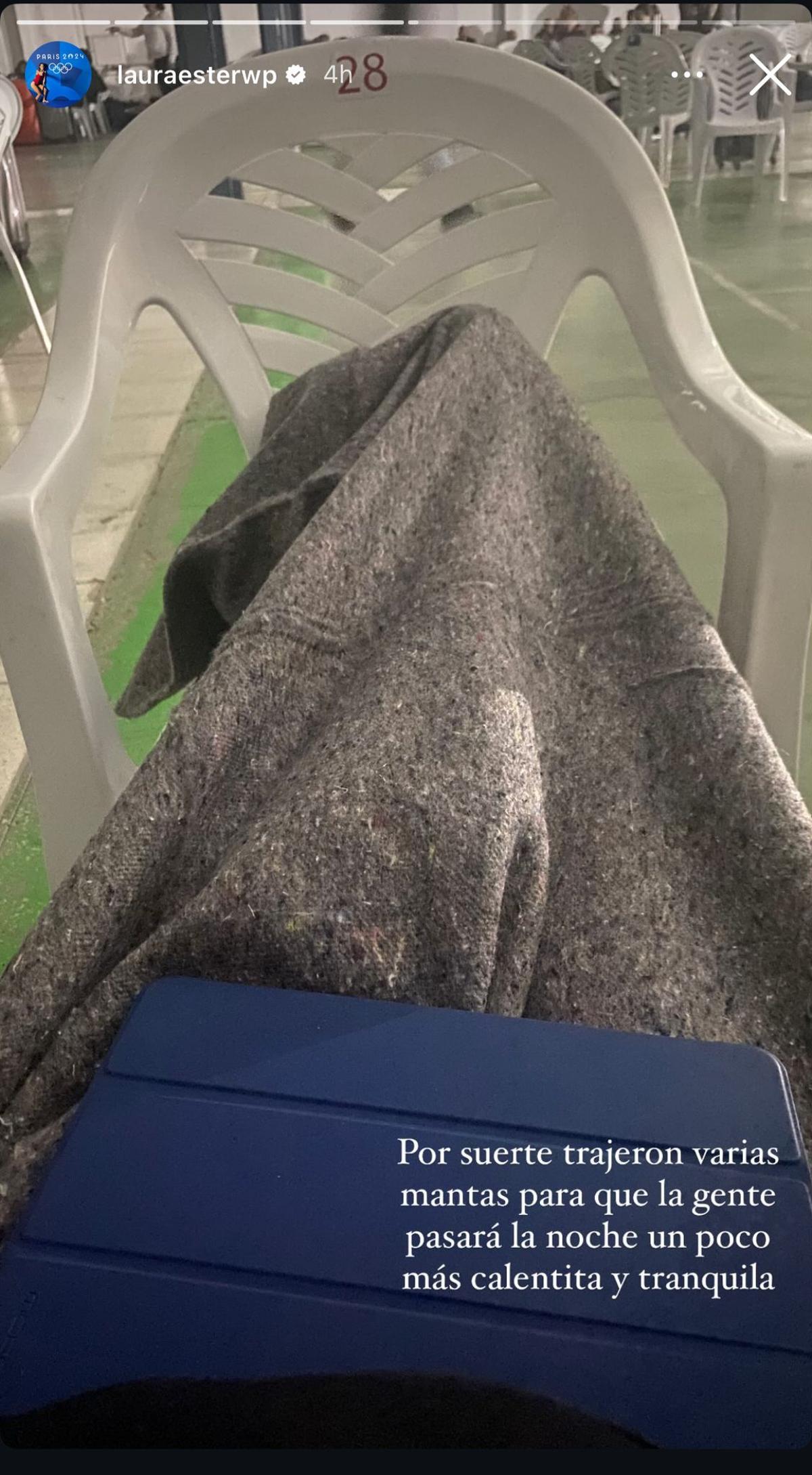 Sroty de Instagram de Laura Ester contando lo sucedido