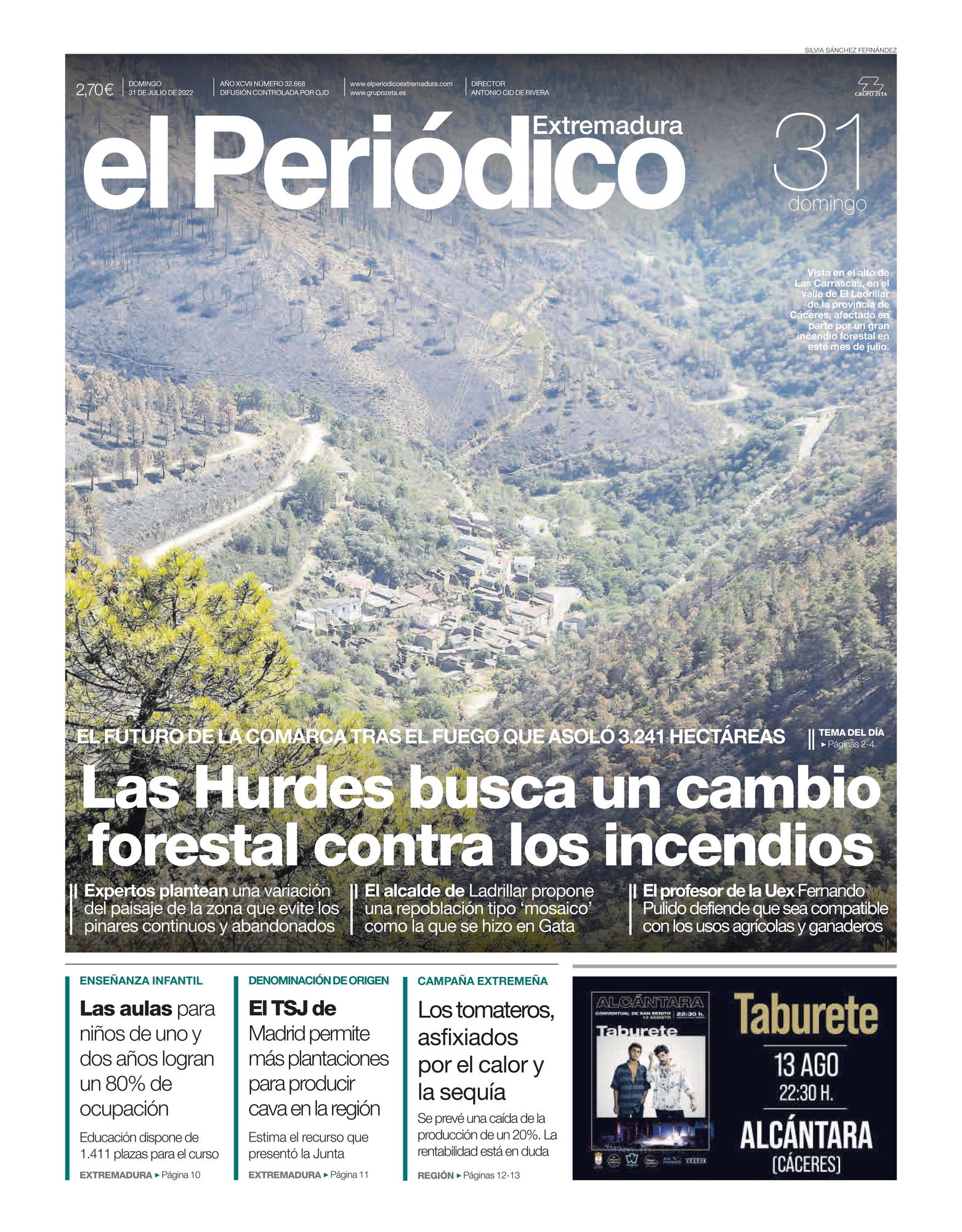 Consulta la portada correspondiente al día 31 de julio del 2022