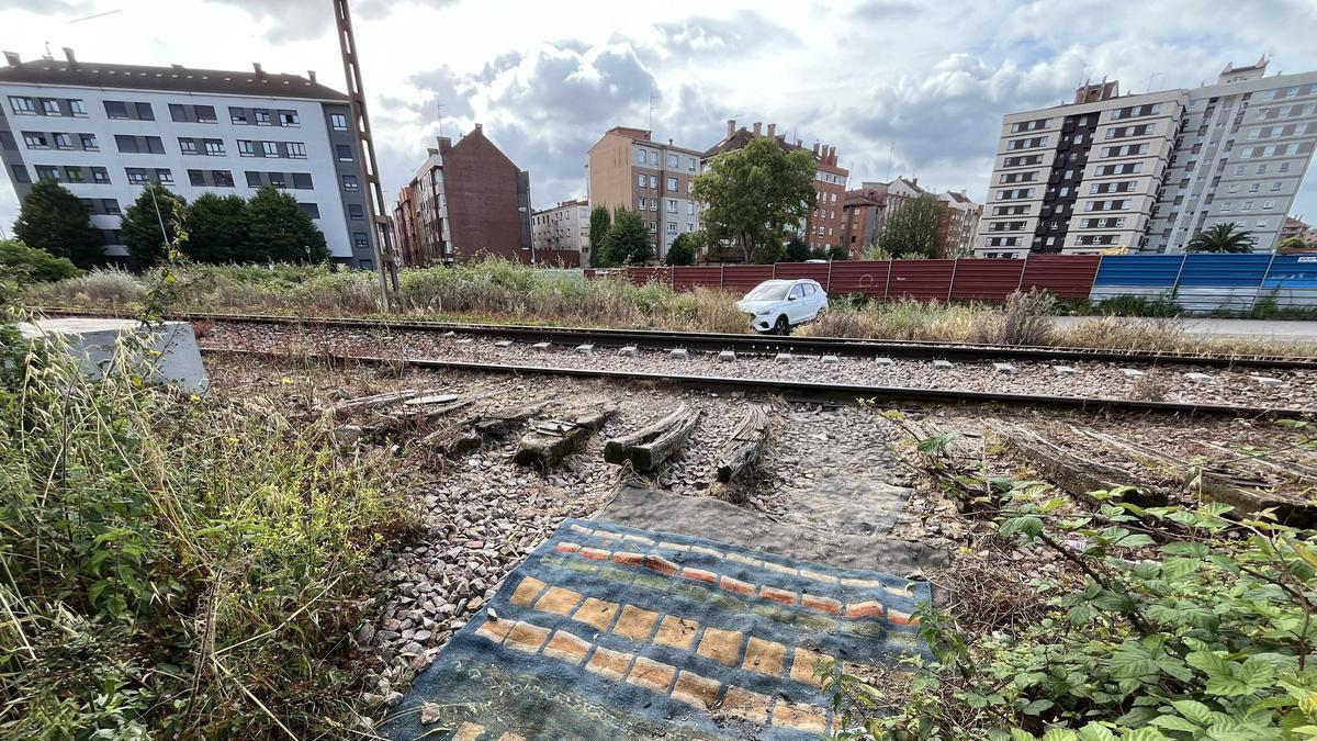Uno de los pasos que usan los vecinos de El Lauredal para cruzar las vías del tren.