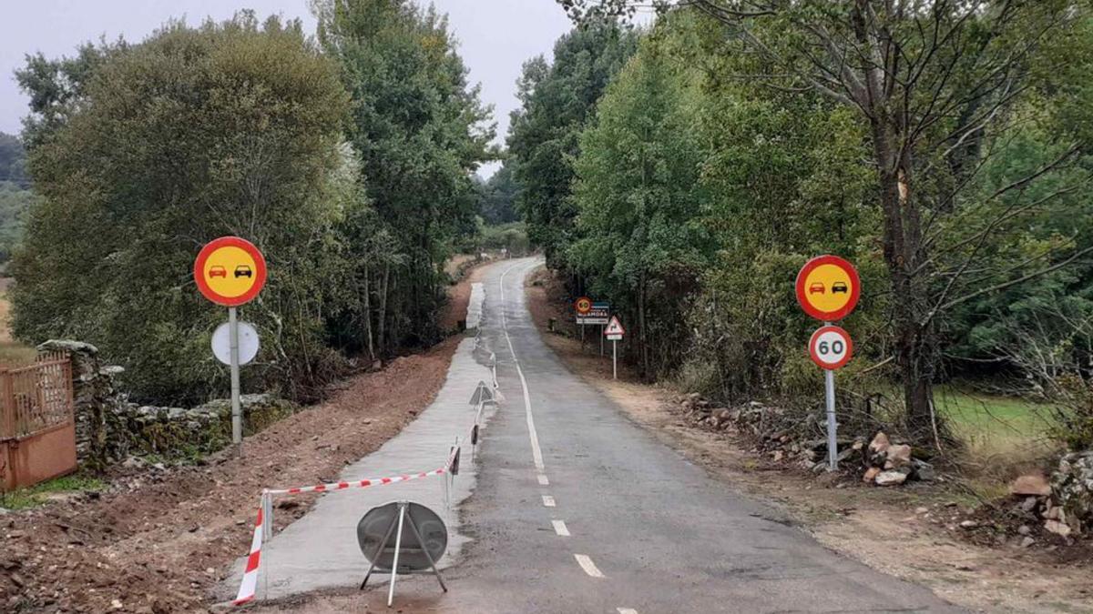 Tramo afectado por las obras de mejora. | Diputación de Zamora