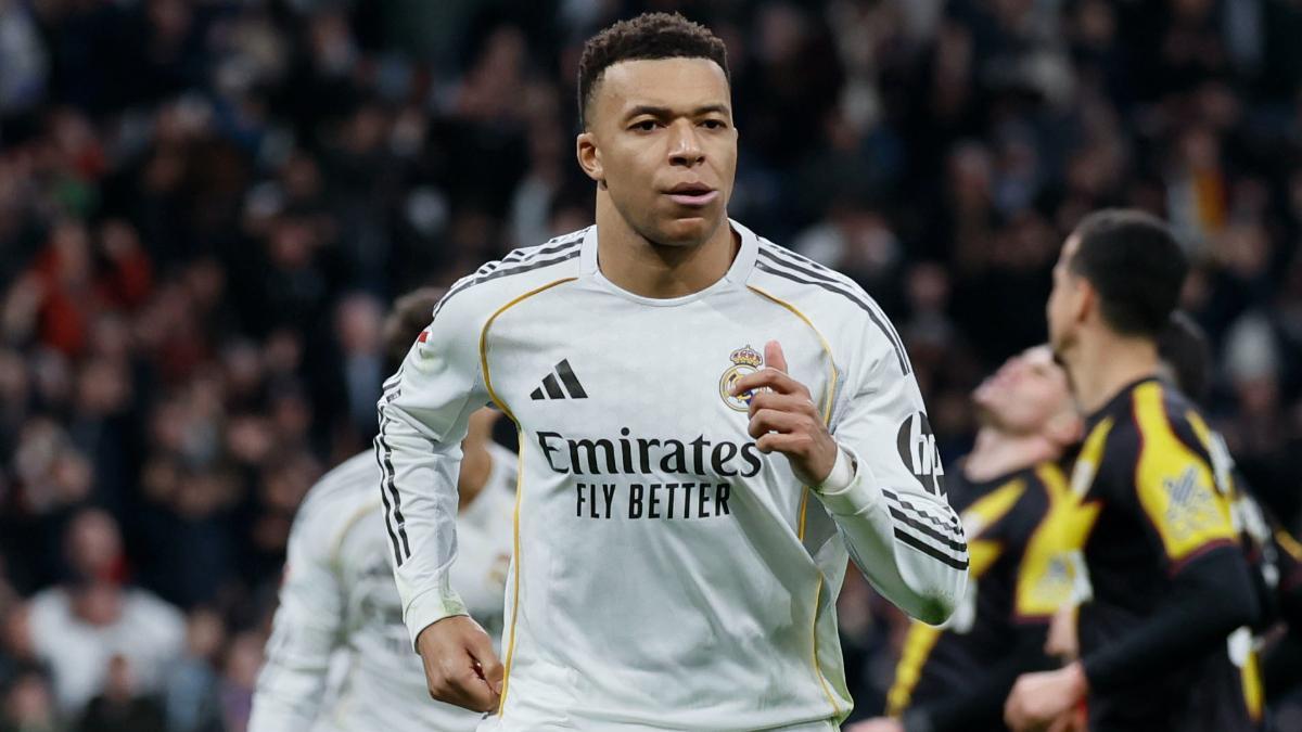 Mbappé lidera la alineación del Real Madrid hoy contra el Valencia