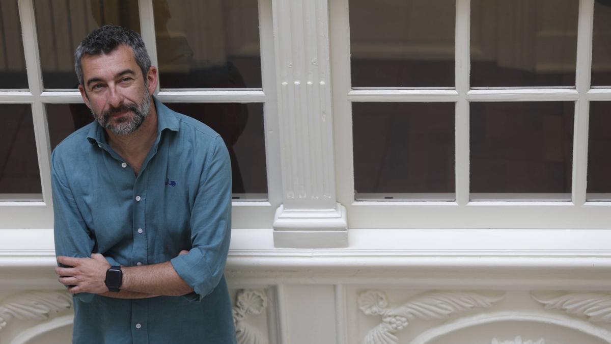 Manuel Campa, en el patio del Palacio de Maqua