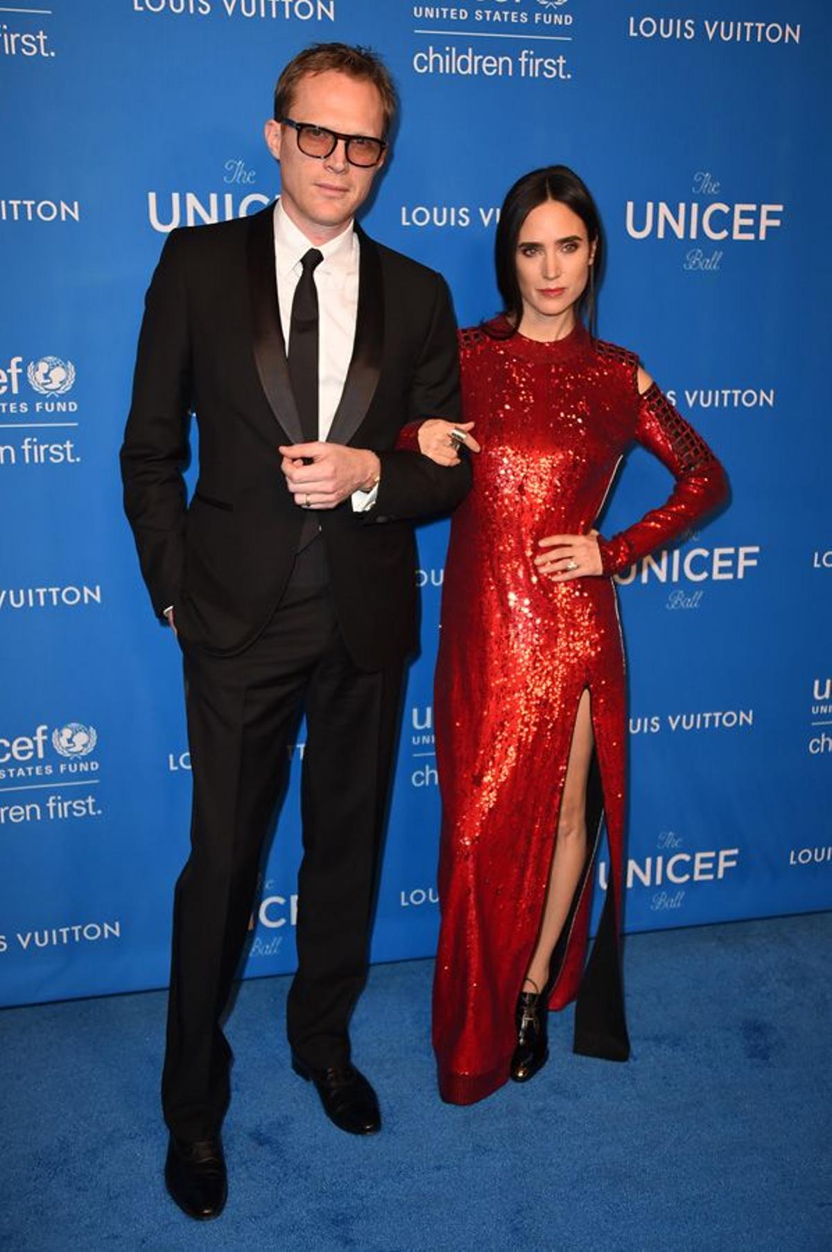 Jennifer Connelly y Paul Bettany en la Gala Unicef 2016