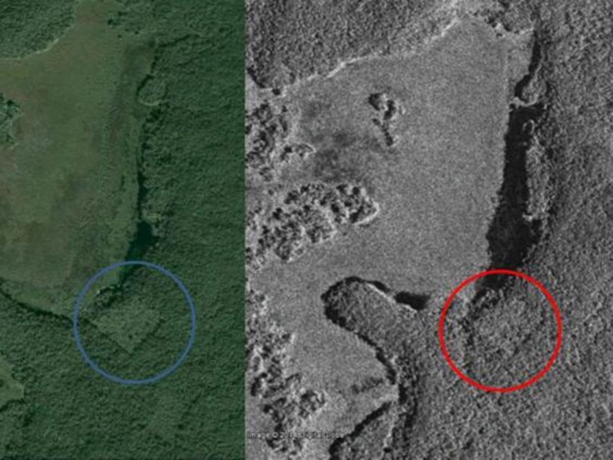 Imágenes de Google Earth sobre la posible ciudad maya. Imágenes de Google Earth sobre la posible ciudad maya.