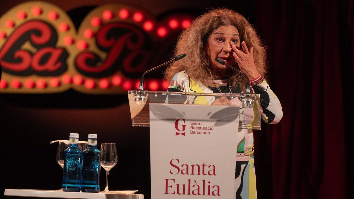 "Festas de Santa Eulália",  invitado de honor este año Joan Manuel Serrat que presentó Lolita Flores.