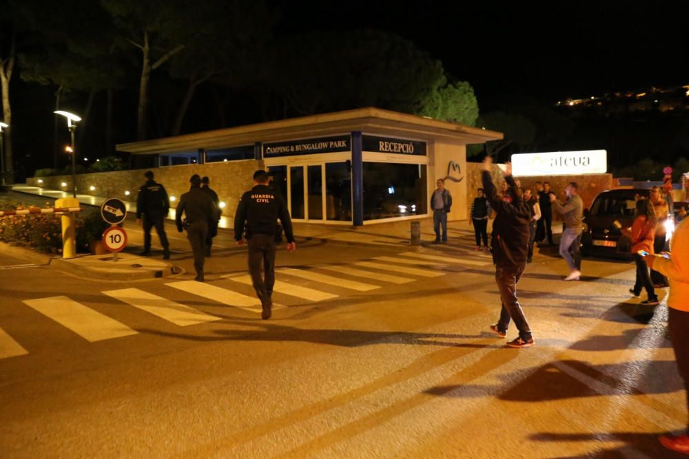 Cassolada contra els agents de la Guàrdia Civil a l'Escala