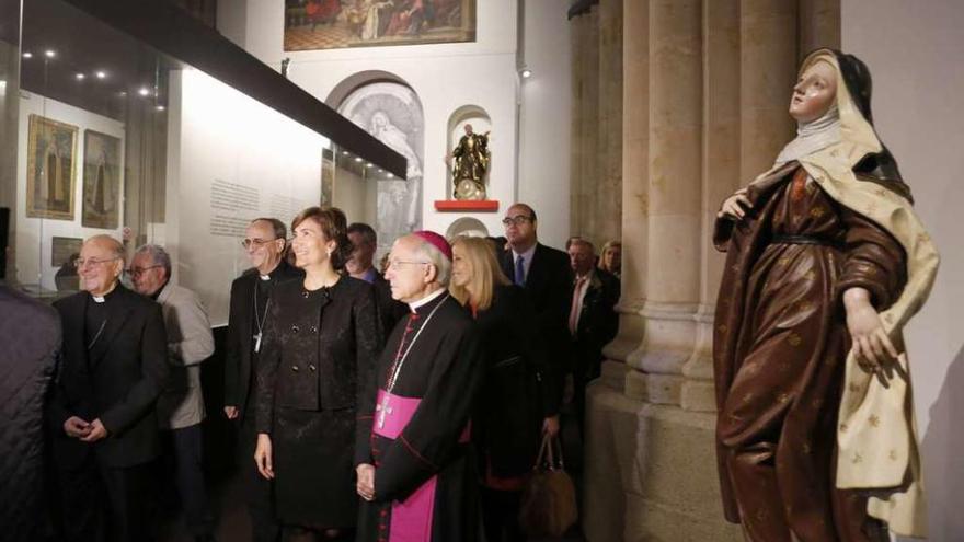 La consejera de Cultura, María Josefa García Cirac, y autoridades, en la clausura de Las Edades del Hombre. F. Ical