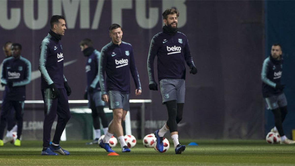 El Barça se entrena por última vez antes de recibior al Levante en la Copa