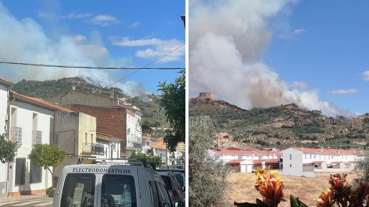 Imágenes del incendio.