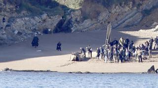 'Juego de tronos' 'asalta' el castillo de Almodóvar y la playa de Barrika