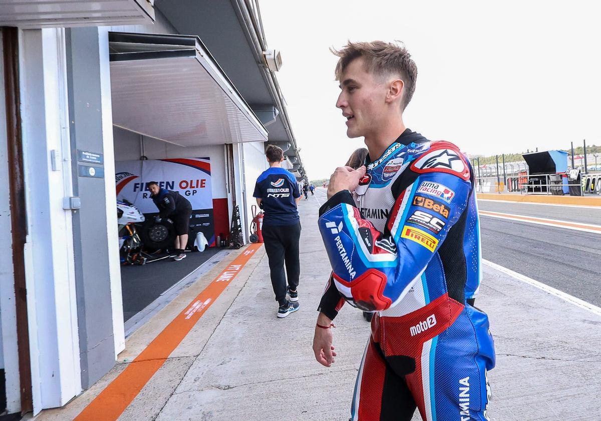 Jaume Masià debuta en Moto2 en Cheste