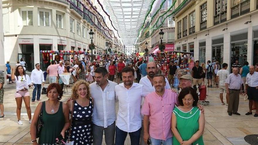 Maíllo, junto a Castro, Zorrilla y líderes de IU en Málaga.