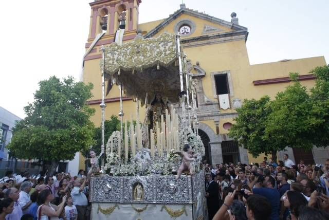 La Virgen del Carmen procesional por las calles de Córdoba