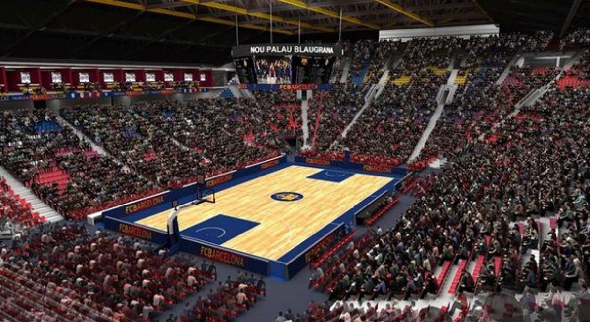 Imatges del Nou Palau Blaugrana. 