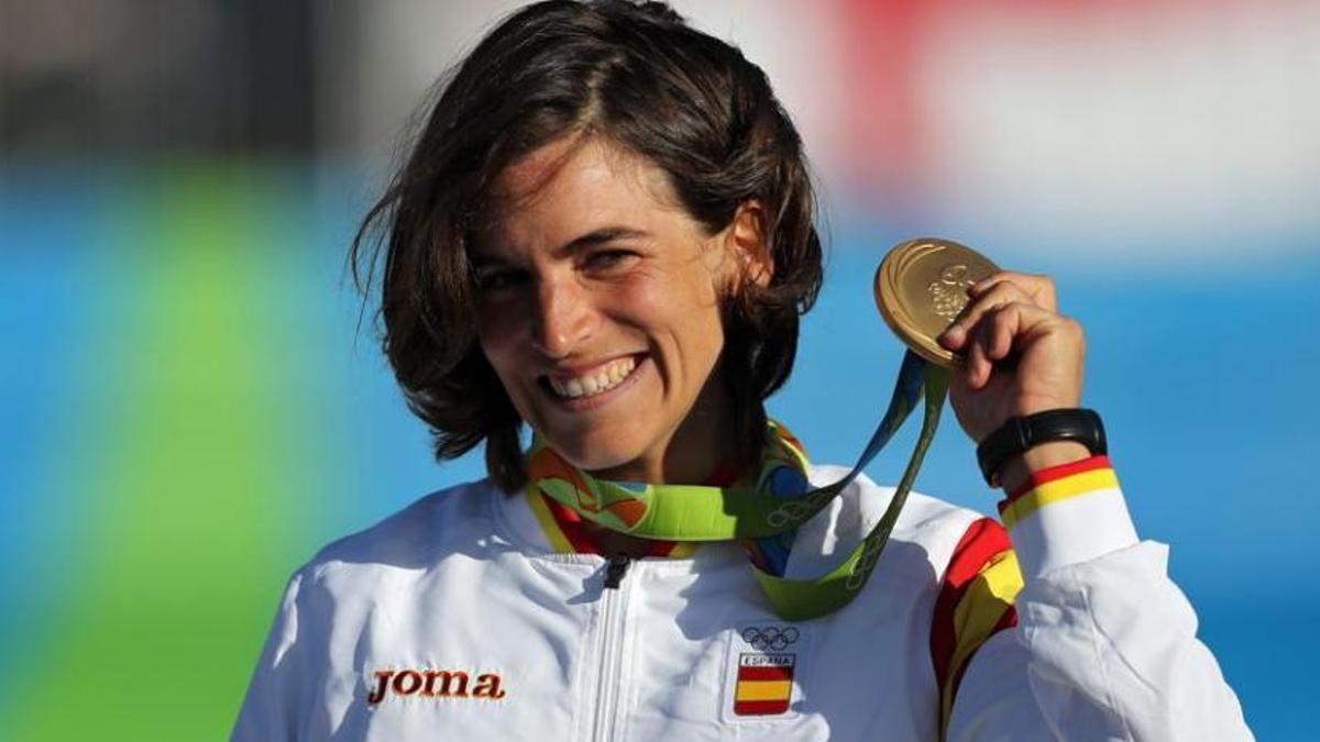Maialen Chourraut, la primera medallista española después de ser madre.