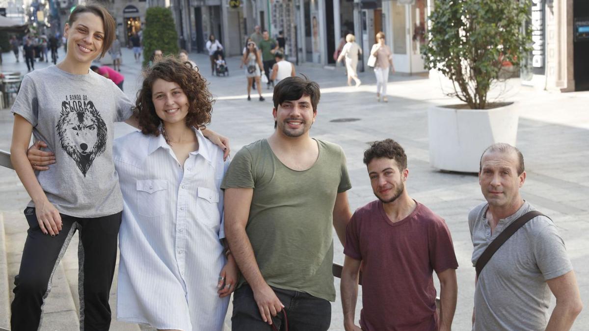 Leo Sangabriel, Carolin Sanders, Roberto Casal, Nicolás Martínez y Edu Domínguez.    | // JOSÉ LORES