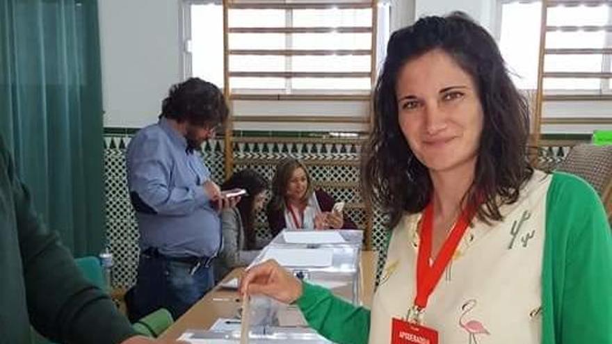 La futura alcaldesa Ágata González, el 26M.
