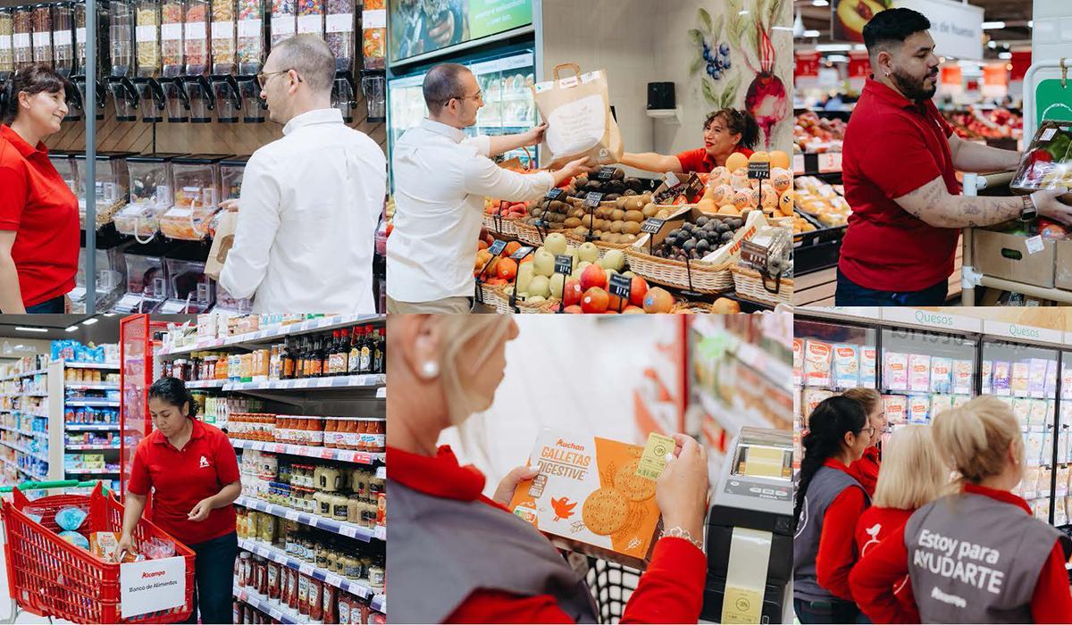 Alcampo reaﬁrma su compromiso activo para combatir el desperdicio de alimentos.