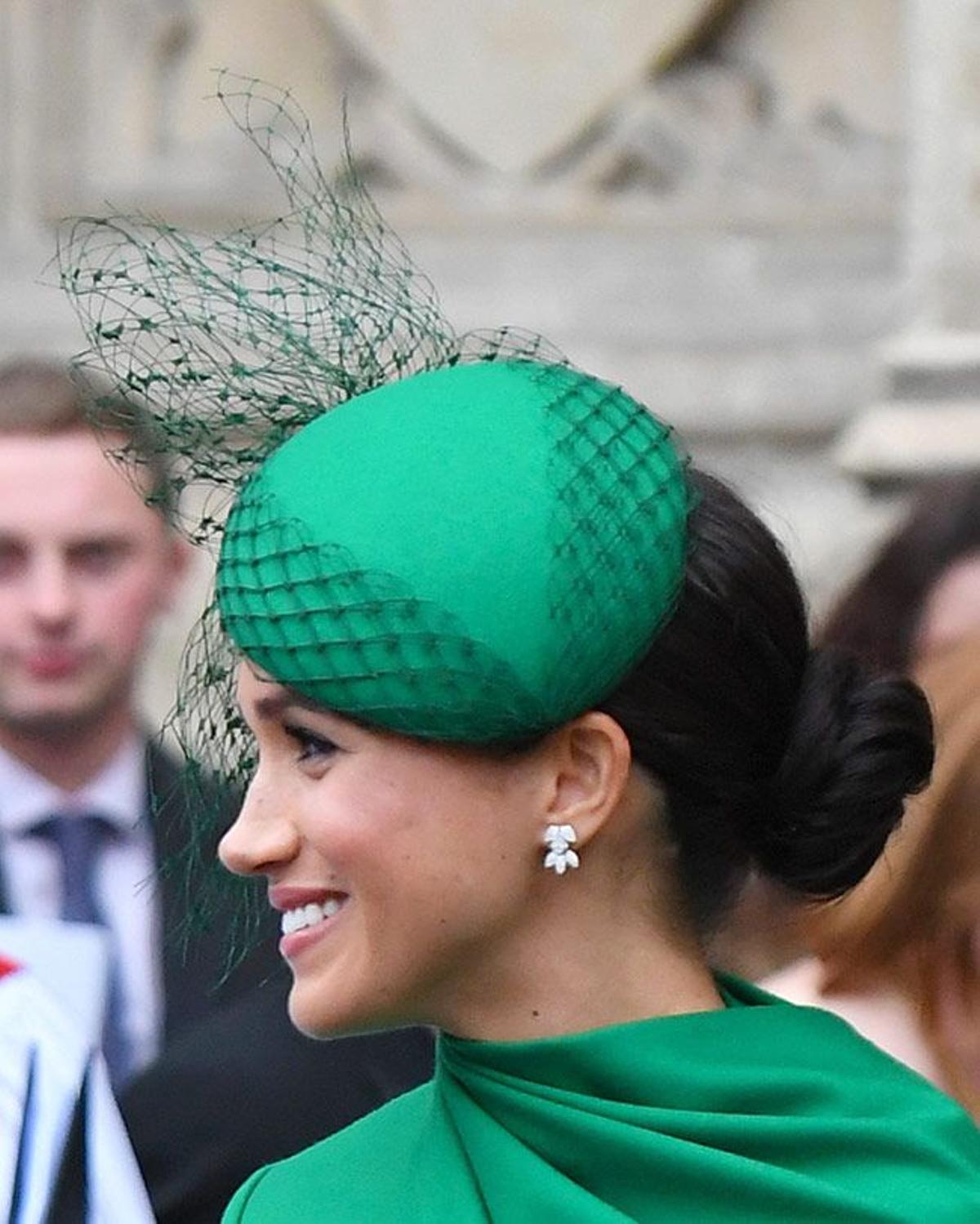 Meghan Markle brilló de verde